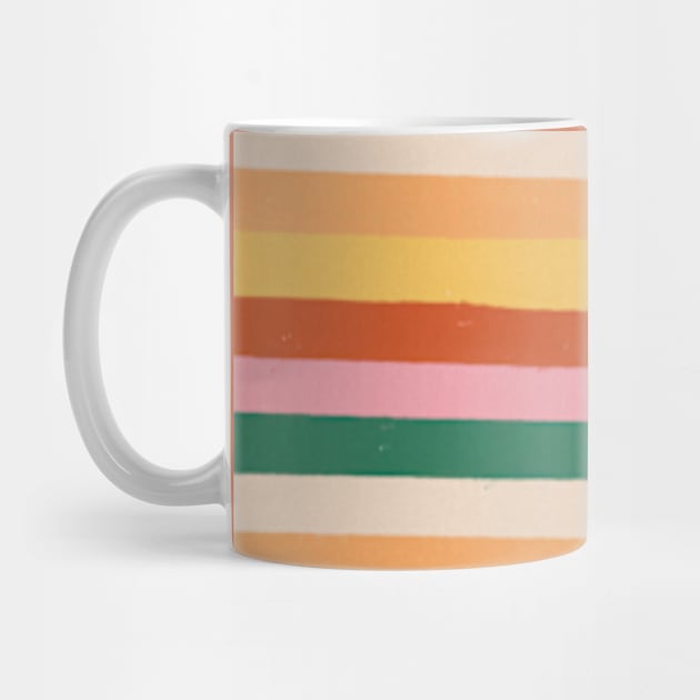 Rainbow stripes Pattern by Gigi Rosado